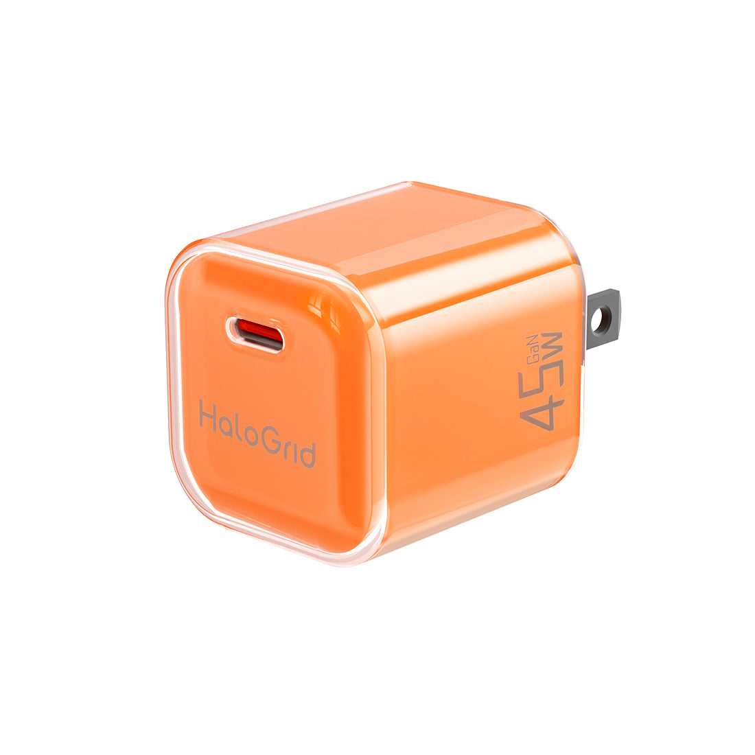 Orange HaloGrid 45w GaN Charger 